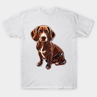 Valentine Beagle Shaped Chocolate T-Shirt